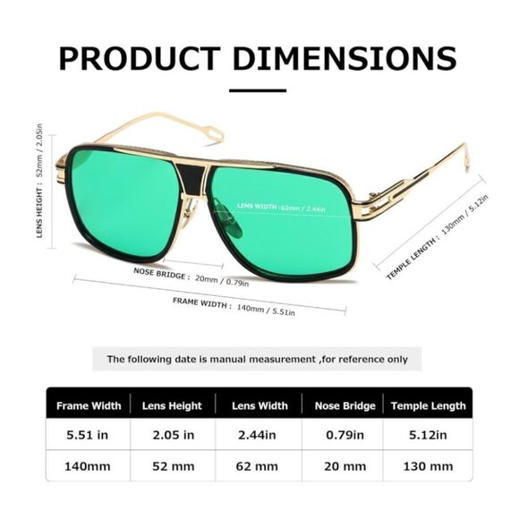 Men’s Aviator Sunglasses - Picture 4 of 5